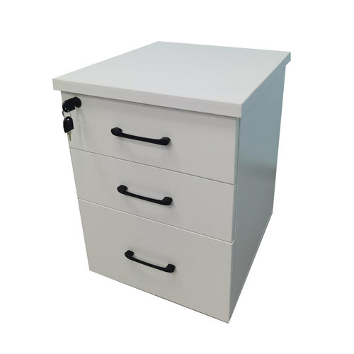 文件柜活动柜办公室办公柜桌下资料木质档案抽屉柜收纳带锁矮柜子 - 图3