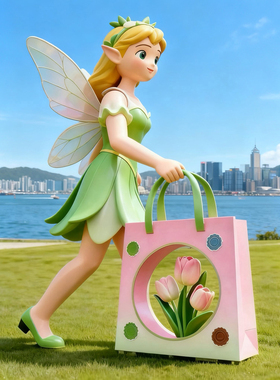 玻璃钢美陈雕塑户外景观美陈装置