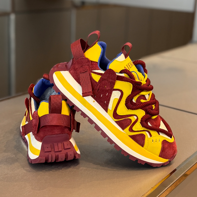 休闲男鞋秋冬款2026快手火复古灰色厚底老爹鞋时尚百搭华夫阿甘鞋,淘宝优惠券,粉丝福利购,淘宝优惠卷