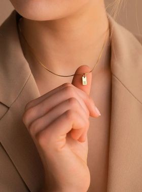 A-Z 26 Initials Name Necklace Simple Initial Alphabet