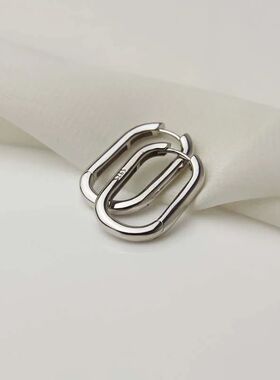 2024Punk Hip-Hop Metal Round Circle Earrings Party Jewelry