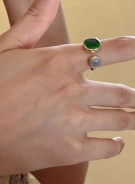 Colorful Drip Glaze Open Ring For Women 2024 New Fashion