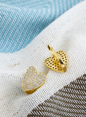 2024rconia Gold Color Sweet Cute Hollow Earrings Fashion