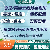 美国香港CN2云服务器国外站群轻量云主机租用建站独立IP宝塔网站