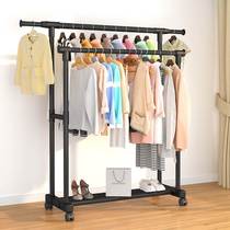 Hanghanger Floor Landing Simple Bedroom Inner Room Home Clothes Hanger Balcony Multifunction Hanging Clothes Shelving Clothes Shelf