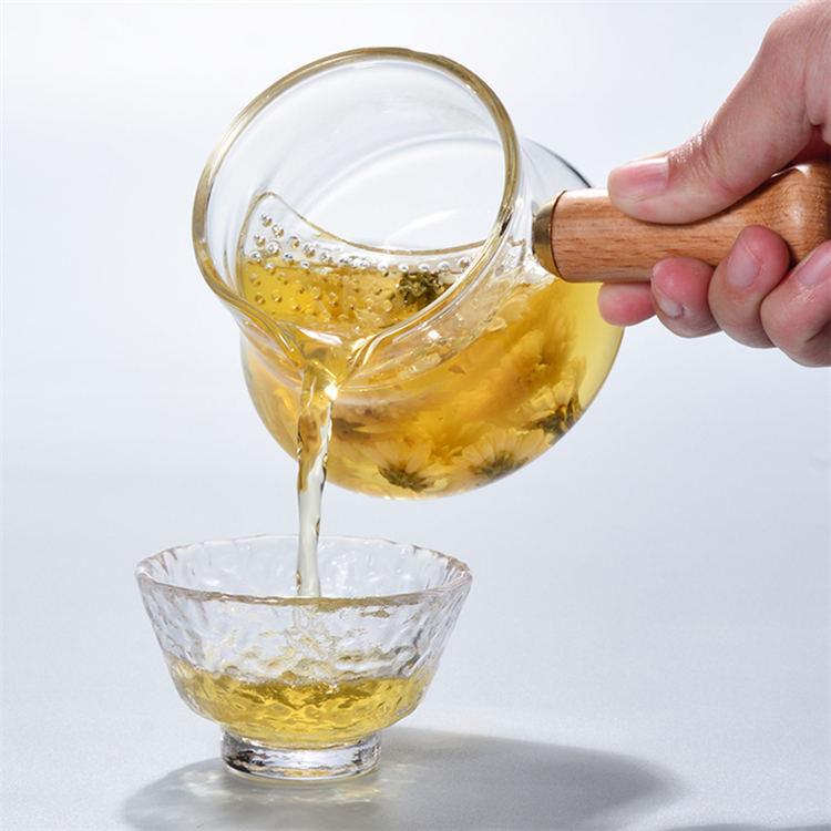 月牙公道杯公杯茶漏一体玻璃耐热加厚分茶器套装绿茶茶具过滤泡茶