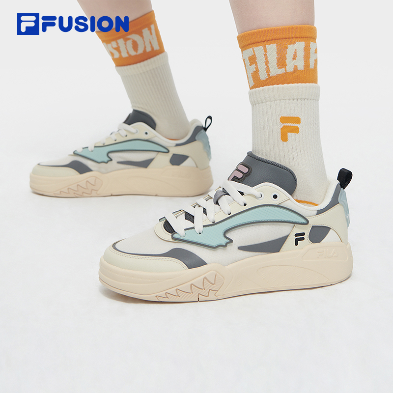 FILA FUSION斐乐潮牌DESPERADO LOW复古篮球鞋女2024夏新款运动鞋 - 图1