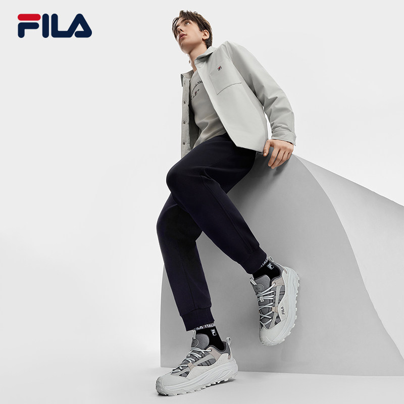 FILA 斐乐官方男鞋TREK 2复古运动鞋2025冬季新款山系休闲老爹鞋
