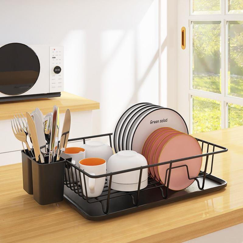 dish drying rack storage kitchen cup holder organizer洗碗架 - 图0