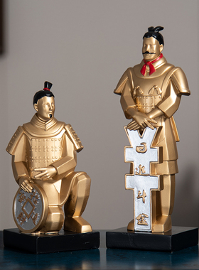 树脂新中式桌面摆件家居饰品