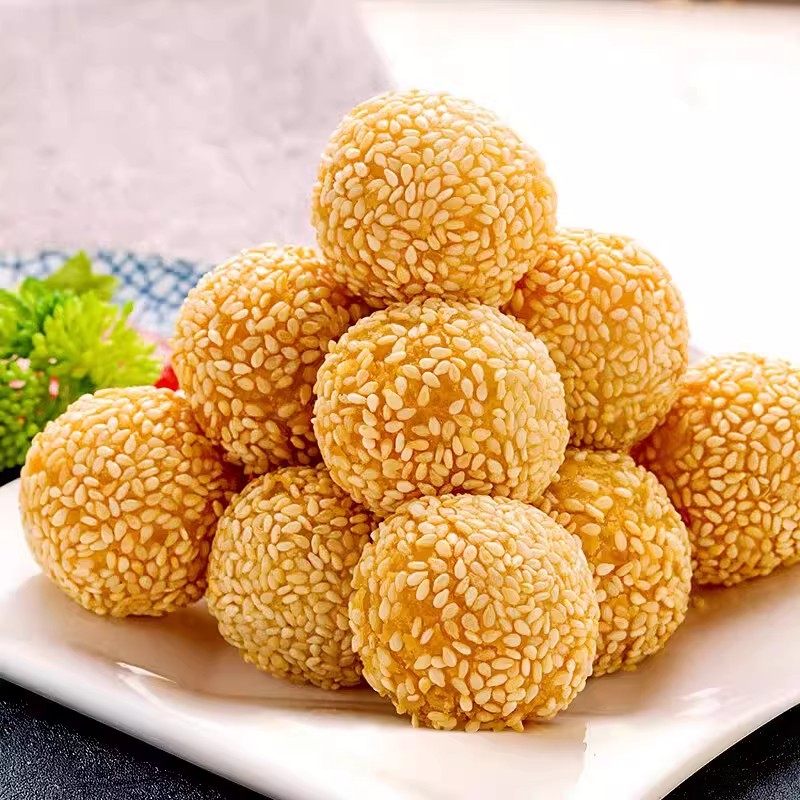 三全芝麻球麻团半成品豆沙馅小麻圆速冻油炸小吃酒店商用批发甜点,淘宝优惠券,粉丝福利购,淘宝优惠卷