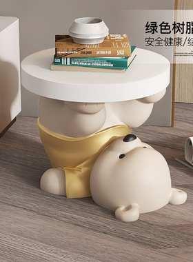 元气熊换鞋凳大型落地客厅摆件