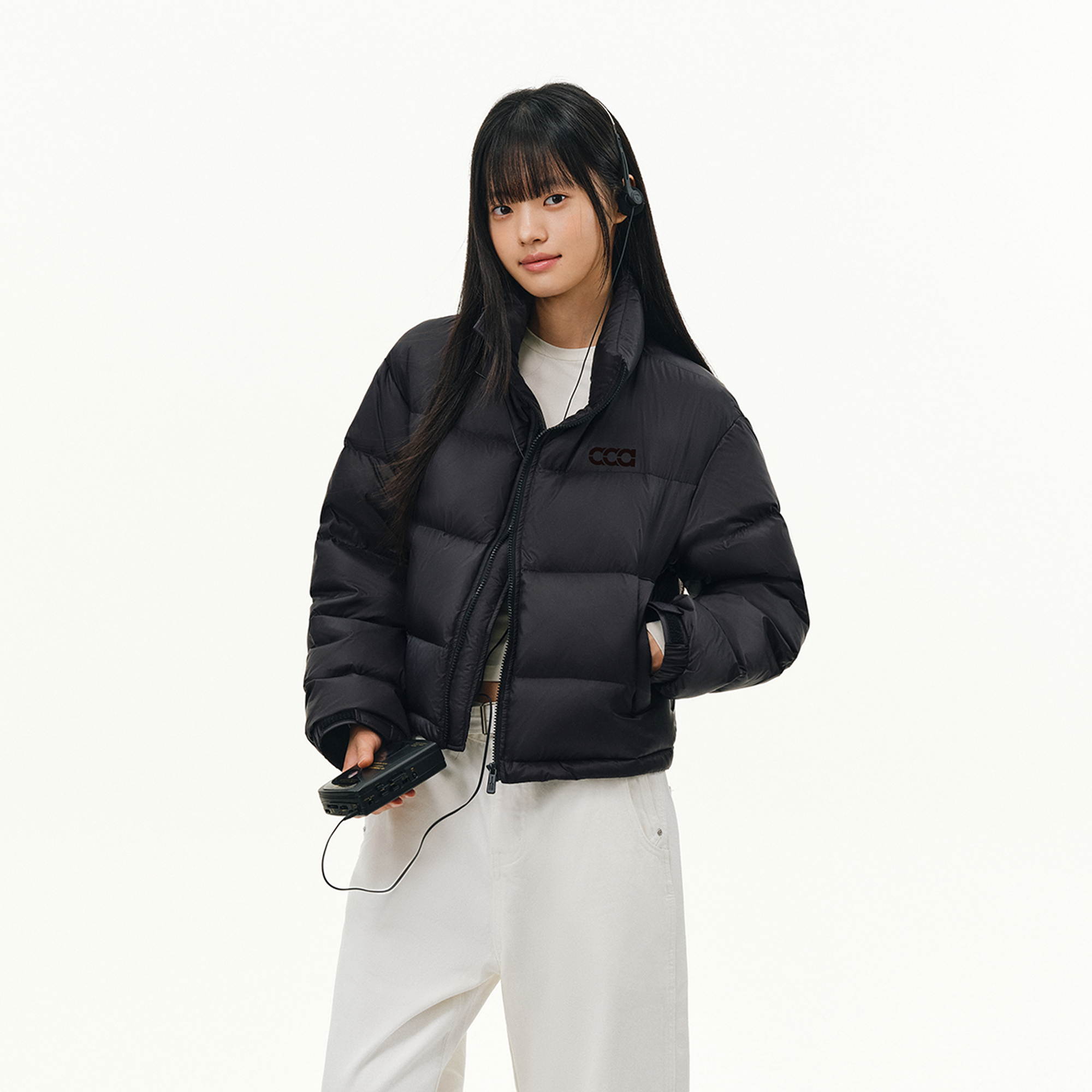 ATRY短款羽绒服国潮冬季保暖防寒拉链面包服女款立领多色百搭外套 - 图2