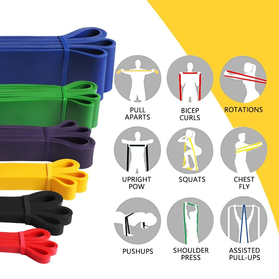 Heavy Duty Latex Resistance Band Exercise Elastic Band For S - 图0