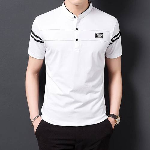 Men's Fashion Summer T-shirt Casual Cotton Breathable Top S-图0