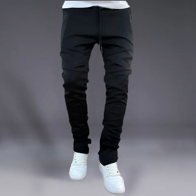 Sport Pants Men's Korean Autumn Bunched Ankle Pants Stretch - 图1