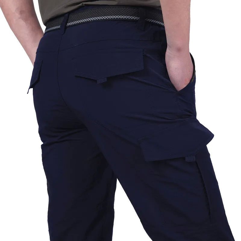 Summer Casual Lightweight Army Military Long Trousers Male W-图1