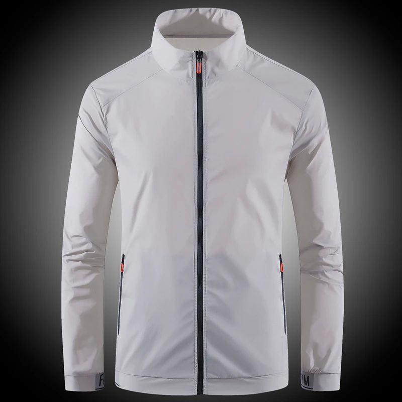 Sunscreen Coats Men's Breathable Sports Waterproof Jacket Su-图1