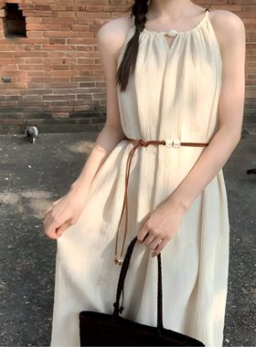 腰绳细腰带女配裙子小皮带加长装饰连衣裙设计感小众夏季腰链复古