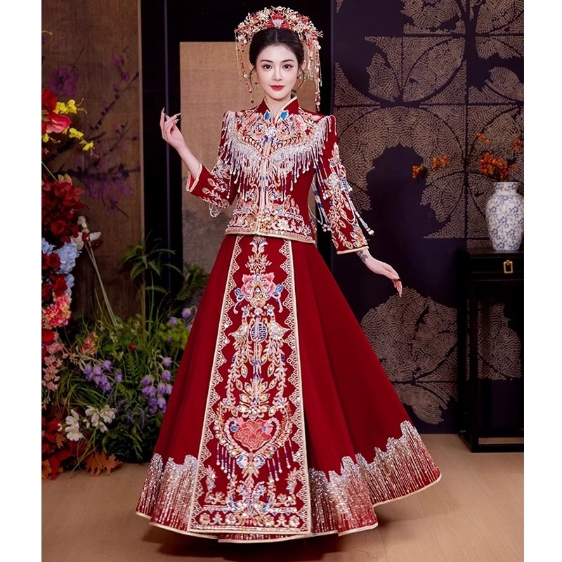 出租赁结婚礼服高级感秀禾服敬酒服奢华新娘婚纱租赁2025龙凤褂服,淘宝优惠券,粉丝福利购,淘宝优惠卷