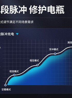 汽车电瓶充电器12v24v大功率智能修复纯铜自动摩托车蓄电池充电机