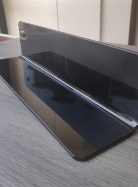 2.8MM厚PVC透明白色黑色L型折弯货架前档板分隔板桌面挡板超市用