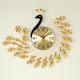 European style peacock clock wall clock living room simple modern personalized creative clock home decoration silent quartz clock