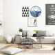 Looking north to the sea, fashionable internet celebrity clock bedroom mute