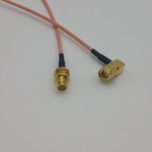 高频连接线SMA弯公转SMA母SMA-JW-SMA-KY线RG316镀银 - 图1