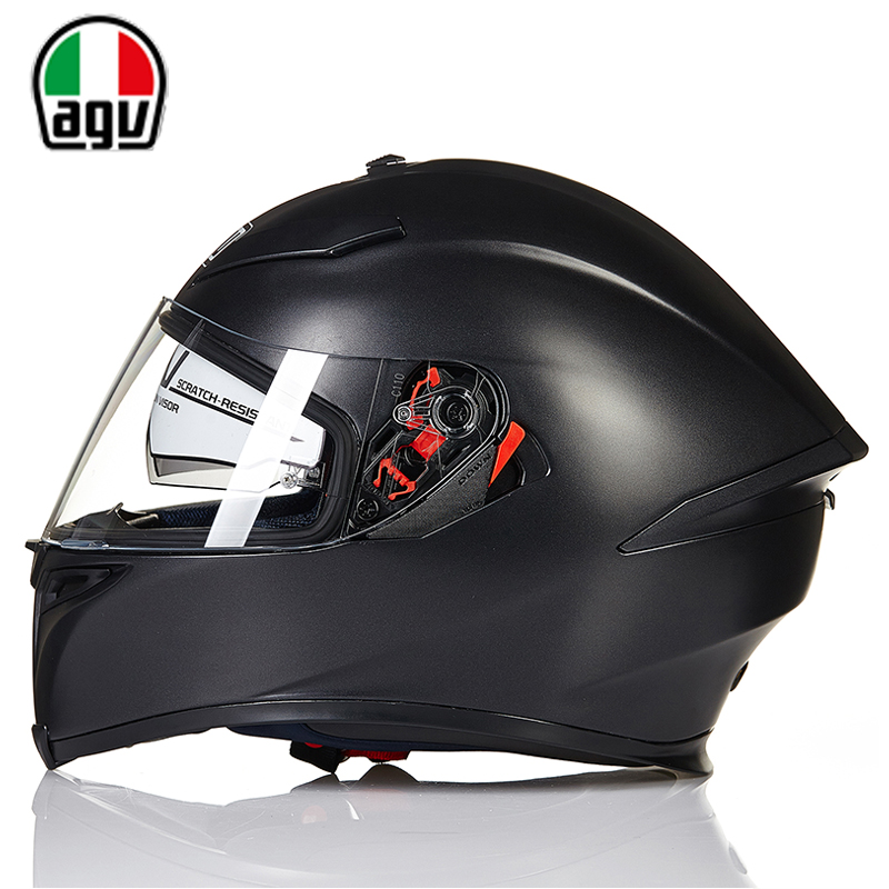 AGV K5 S头盔男女摩托车赛车全盔全覆式四季双镜片3c认证送防雾贴