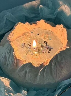 天山冰川香薰蜡烛ins小众生日礼物送女生可低温蜡烛茉莉花火山石