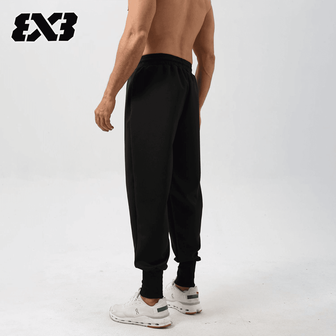 2024新款篮球3V3黑色健身运动长裤男秋季跑步宽松束脚扎袜卫裤,淘宝优惠券,粉丝福利购,淘宝优惠卷