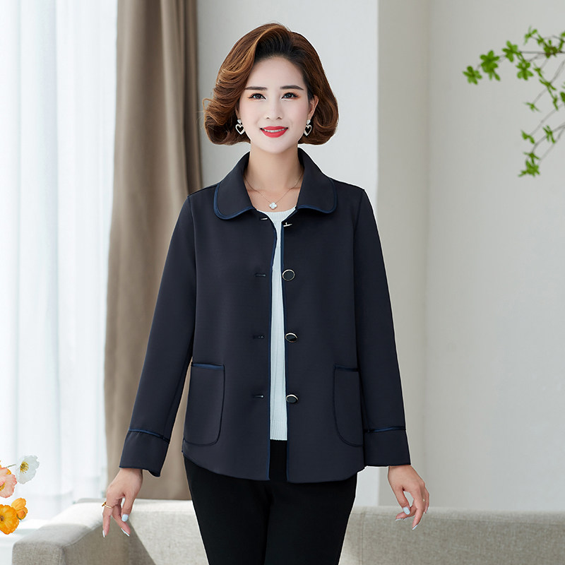 2022新款中年秋装外套春秋洋气上衣 语卡芙中老年女装