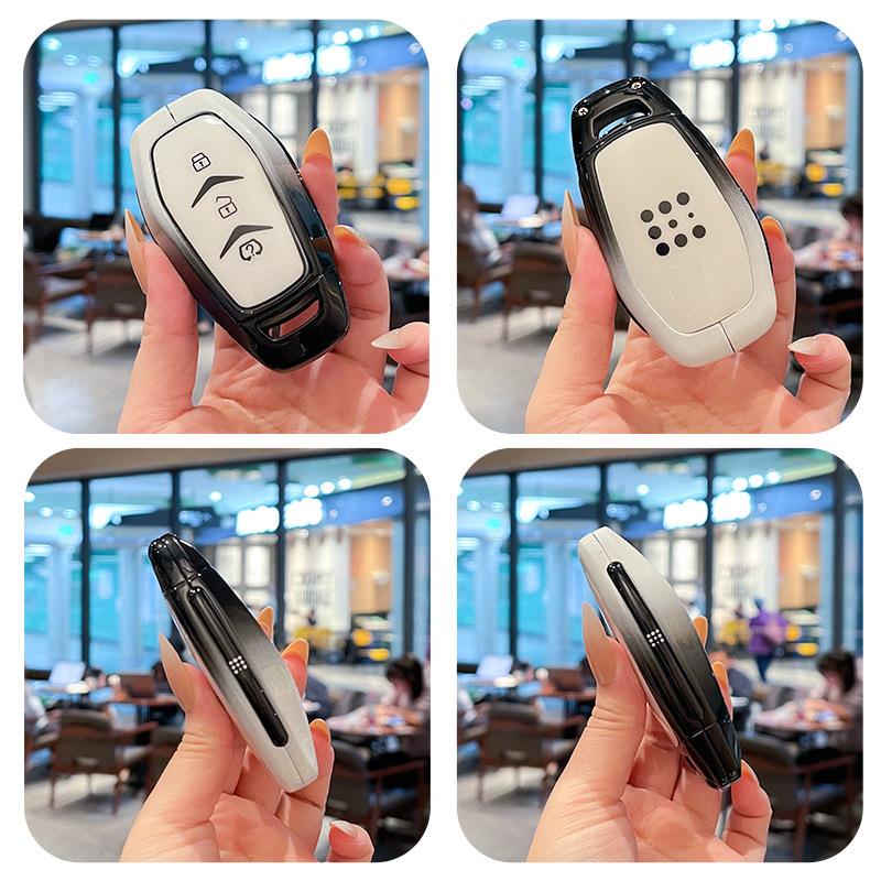 适用于2025款蓝电e5plus钥匙套23/24/25新E5高档pro车金属全包壳