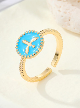 Trendy Turkey Evil Eye Angel Rings For Women Men New Unique