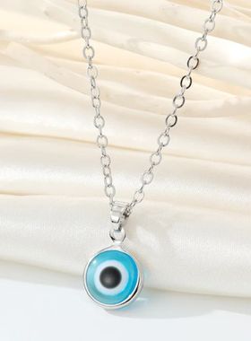 2023 new Turkey evil eye necklace gold silver color lock
