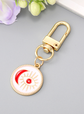 1Pcs Boho Heart Evil Eye Couple Keychain For Friend Lovers