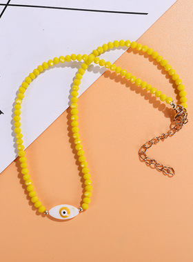 2023 New Devil's Eye Necklace For Women Enamel Demon Eye