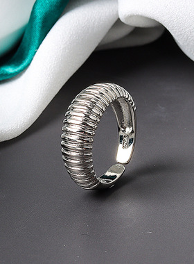 2024 New Sterling Silver Unique Retro Letters Ring For Women