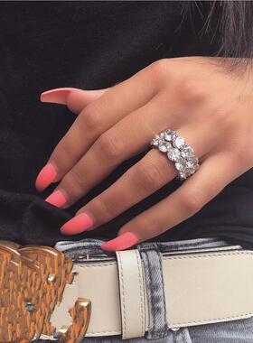 2023 Eternity Lab Diamond cz Ring 925 sterling silver Bijou