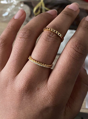 2022 Korean Fashion Adjustable Stainless Steel Rings For