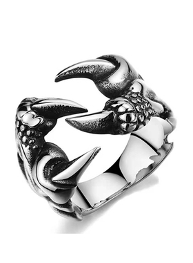 Retro Punk Opening Resizable Dragon Claw Rings Steampunk
