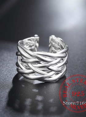 High-quality 925 Sterling Silver Rings for Women Men Female
