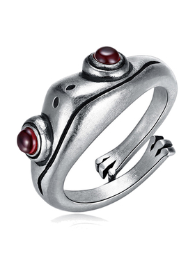 Cute Women Men Simple Design Rings Vintage Owl Frog Snake