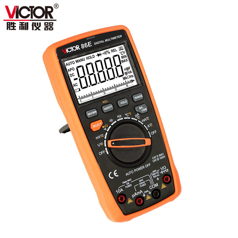 胜利VC86B数字万用表VC86D真有效值数显万能表USB接口VC86C/VC86E - 图1