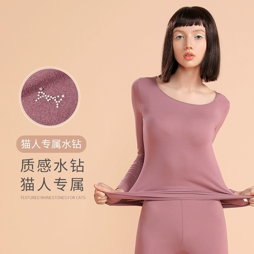 Удерживающее тепло бархатное нижнее белье, тонкое термобелье, штаны, зимний комплект