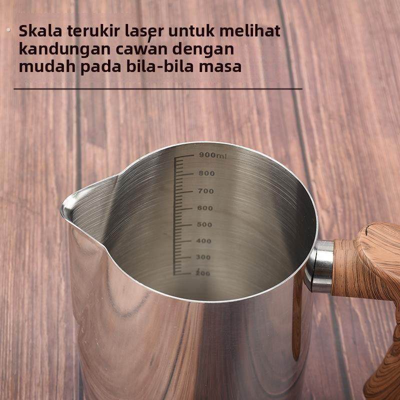 日式304不锈钢拉花杯带刻度加厚商用咖啡奶泡杯尖嘴电陶炉可加热,淘宝优惠券,粉丝福利购,淘宝优惠卷