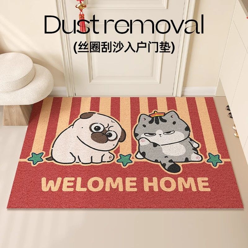 吾皇猫巴扎黑新款入户门地垫进门垫防滑脚垫门外耐脏免洗可擦玄关,淘宝优惠券,粉丝福利购,淘宝优惠卷
