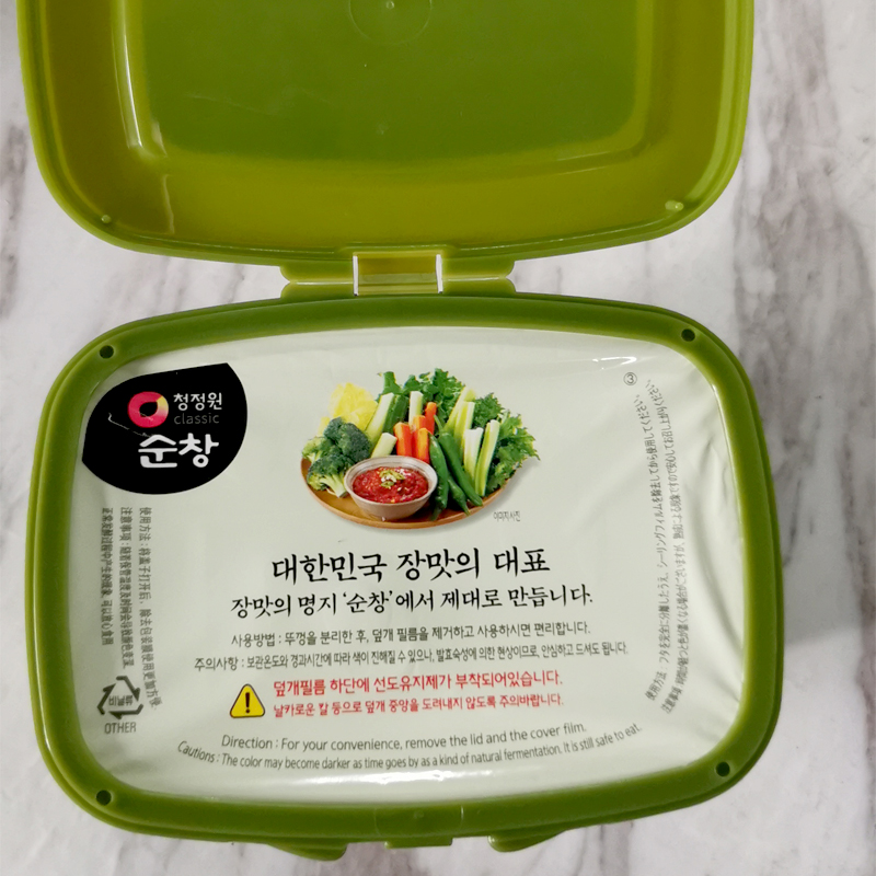 韩国进口清净园包饭酱500g蒜蓉辣酱烤肉蘸酱复合拌饭酱生菜烧烤酱 - 图0