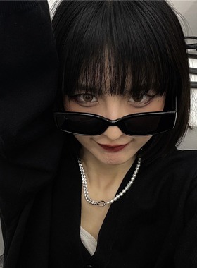 黑色墨镜男潮痞帅小框防晒太阳镜